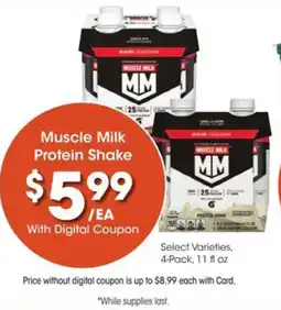 Kroger Muscle Milk Protein Shake offer