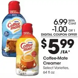 Kroger Coffee-Mate Creamer offer