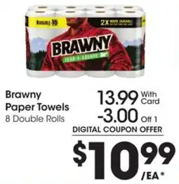 Kroger Brawny Paper Towels offer