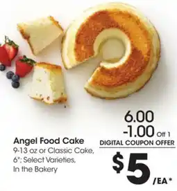 Kroger Angel Food Cake or Classic Cake offer