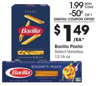 Kroger Barilla Pasta offer