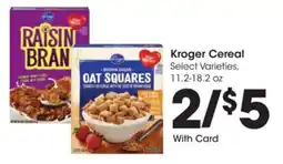 Kroger Kroger Cereal offer