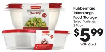 Kroger Rubbermaid Takealongs Food Storage offer