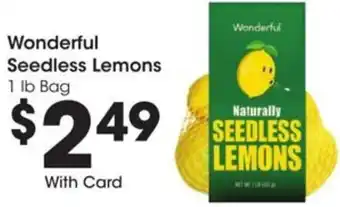 Kroger Wonderful Seedless Lemons offer