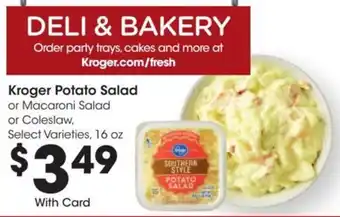 Kroger Kroger Potato Salad offer