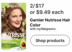 Walgreens Garnier Nutrisse Hair Color offer