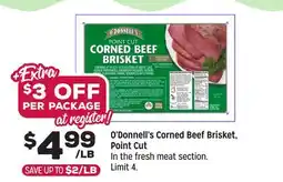 Grocery Outlet O'Donnell's Corned Beef Brisket Point Cut offer