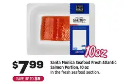 Grocery Outlet Santa Monica Seafood Fresh Atlantic Salmon Portion, 10 oz offer