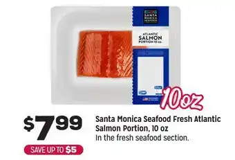 Grocery Outlet Santa Monica Seafood Fresh Atlantic Salmon Portion, 10 oz offer