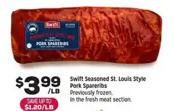 Grocery Outlet Swift Seasoned St. Louis Style Pork Spareribs offer