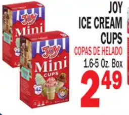 Bravo Supermarkets JOY ICE CREAM CUPS offer