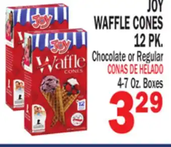 Bravo Supermarkets JOY WAFFLE CONES 12 PK offer