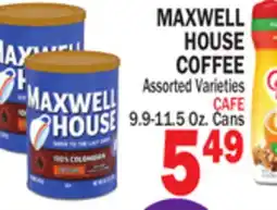 Bravo Supermarkets MAXWELL HOUSE COFFEE offer