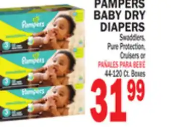 Bravo Supermarkets PAMPERS BABY DRY DIAPERS offer