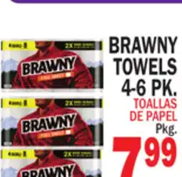 Bravo Supermarkets BRAWNY TOWELS 4-6 PK offer