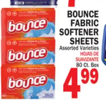 Bravo Supermarkets BOUNCE FABRIC SOFTENER SHEETS offer