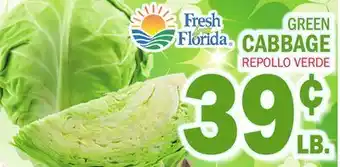 Bravo Supermarkets FRESH FROM FLORIDA GREEN CABBAGE offer