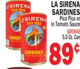 Bravo Supermarkets LA SIRENA SARDINES offer