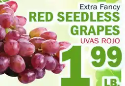 Bravo Supermarkets RED SEEDLESS GRAPES offer