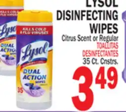 Bravo Supermarkets LYSOL DISINFECTING WIPES offer