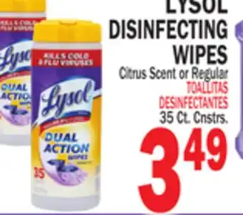 Bravo Supermarkets LYSOL DISINFECTING WIPES offer