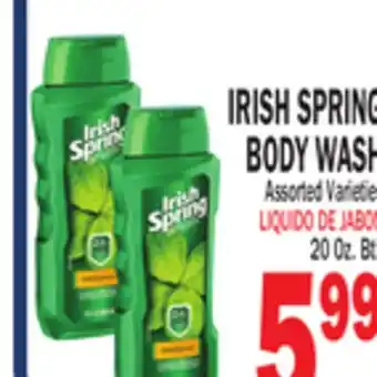 Bravo Supermarkets IRISH SPRING BODY WASH offer