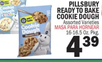 Bravo Supermarkets PILLSBURY READY TO BAKE COOKIE DOUGH offer