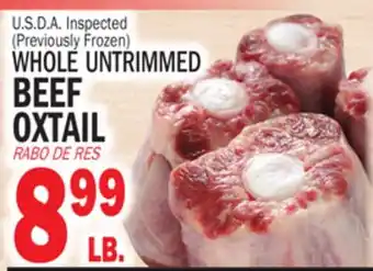 Bravo Supermarkets WHOLE UNTRIMMED BEEF OXTAIL offer