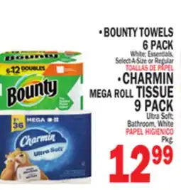 Bravo Supermarkets • BOUNTY TOWELS 6 PACK offer