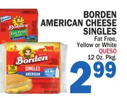 Bravo Supermarkets BORDEN AMERICAN CHEESE SINGLES offer