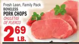 Bravo Supermarkets BONELESS PORK CHOPS offer