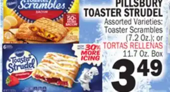 Bravo Supermarkets PILLSBURY TOASTER STRUDEL 11.7 Oz. Box offer