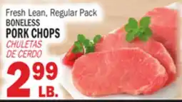 Bravo Supermarkets BONELESS PORK CHOPS offer