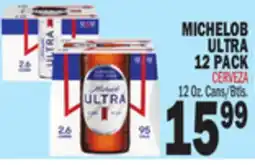 Bravo Supermarkets MICHELOB ULTRA 12 PACK offer