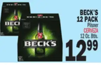 Bravo Supermarkets BECK'S 12 PACK offer