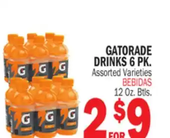 Bravo Supermarkets GATORADE DRINKS 6 PK offer