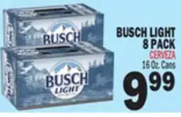 Bravo Supermarkets BUSCH LIGHT 8 PACK offer