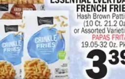 Bravo Supermarkets ESSENTIAL EVERYDAY FRENCH FRIES offer