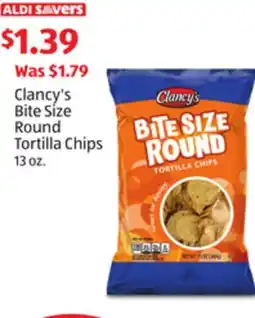 Aldi Clancy's Bite Size Round Tortilla Chips offer