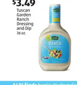 Aldi Tuscan Garden Ranch Dressing and Dip offer