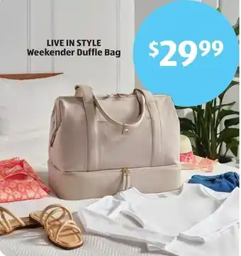 Aldi Weekender Duffle Bag offer