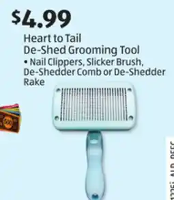 Aldi Heart to Tail De-Shed Grooming Tool offer