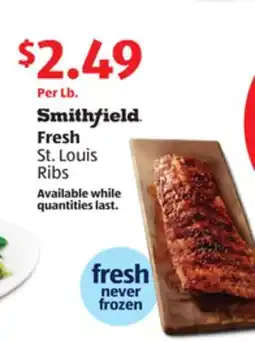 Aldi Smithfield Fresh St. Louis Ribs offer