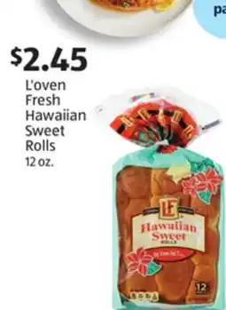 Aldi L'oven Fresh Hawaiian Sweet Rolls offer