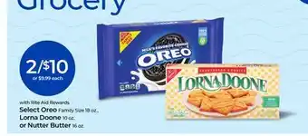 Rite Aid Select Oreo, Lorna Doone or Nutter Butter offer