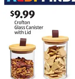 Aldi Crofton Glass Canister with Lid offer