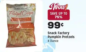 Grocery Outlet Pumpkin Pretzels offer