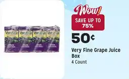 Grocery Outlet Grape Juice Box offer