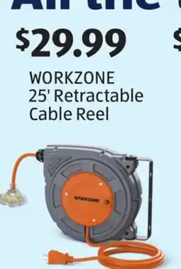 Aldi WORKZONE 25' Retractable Cable Reel offer