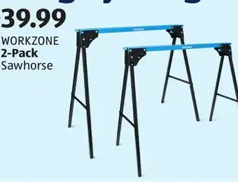 Aldi WORKZONE 2-Pack Sawhorse offer